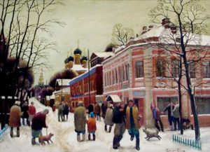 Выходной день. 1988 Холст, масло, 50х70 20 2